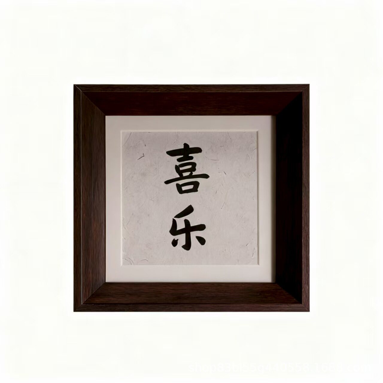 Chinese-Style Wooden Small Photo Frame Square 4inch Square 6inch Mini Square Photo Frame Display Calligraphy Work Desktop Ornament