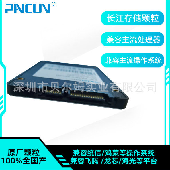 Твердотельный накопитель Pancun Changjiang Granule wide temperature 2.5 SSD подходит для локализованных твердотельных накопителей для операционных систем, таких как Tongxin Hongmeng Изображение 1