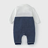 Baby Jumpsuit, Baby Boy Clothes, Spring Dress, Short-Sleeved Newborn Cotton Robe, Gentleman's Long-Sleeved Romper