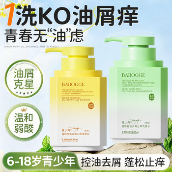 Teenagers Specialize in Oil Control, Anti-Dandruff and Anti-Itch Shampoo, Oil Control, Anti-Dandruff and Anti-Itch Shampoo for Girls, Boys and Students from 6 to 19 Years Old