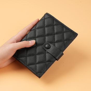 Passport Holder Wallet All-In-One Korean Style Simple Overseas Travel Passport Invoice Storage Wallet Women's Light and Compact Men's