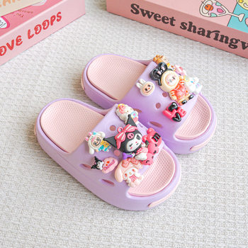 Eva Kidsren's Slippers Summer Indoor Soft-Soled Cloth Slippers for Girls, Toddlers and Young Kidsren, Beach Slippers