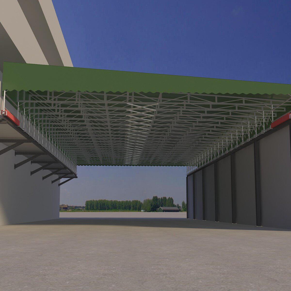 移动收缩推拉雨棚大型户外工厂仓库篮球网球场伸缩遮阳雨蓬活动棚