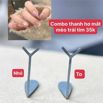 New Internet Celebrity Manicure Heart Cat's Eye Special Iron-Absorbing Iron Wire Magnet Peach Heart Iron Sheet Combination Tool Set