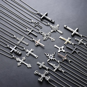 Cross Necklace Men's Titanium Steel Color-free High-end All-match Personality Design Summer Accessories Women's Trendy Simple Jewelry