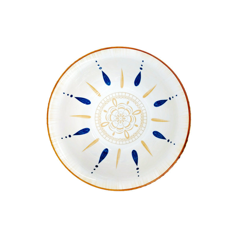 New 9.5-inch soup ancient household large soup bowl rice bowl creative soup bowl deep basin pickled fish soup bowl wholesale