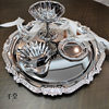 French Style Stainless Steel 304 Fruit Snack Dessert Table Cake Plate Decorative Tray Tea Cup Holder Jewelry Storage Plate