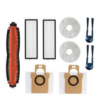 Suitable for Xiaomi/Mijia M40S Sweeping Robot Accessories, Hair Cutting Roller Brush, Side Brush, Filter, Rag, Dust Bag, Consumables