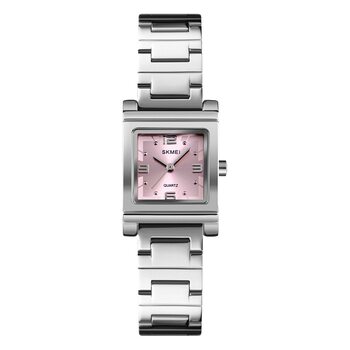 Cross-border supply skmei fashion simple ladies watch steel band wrist watch business temperament royal sister wind quartz women's watch