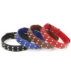 Cross-border Direct Supply Amazon Pet Products Large and Medium Dog Collar Dog Collar Punk Style PU Liu Nail Dog Collar