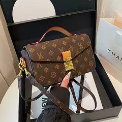 High-End Bags for Women 2026 New Style Women's Bags with Contrasting Colors and Retro Prints, Small Square Bags, Elegant Ladies' Shoulder Crossbody Bags