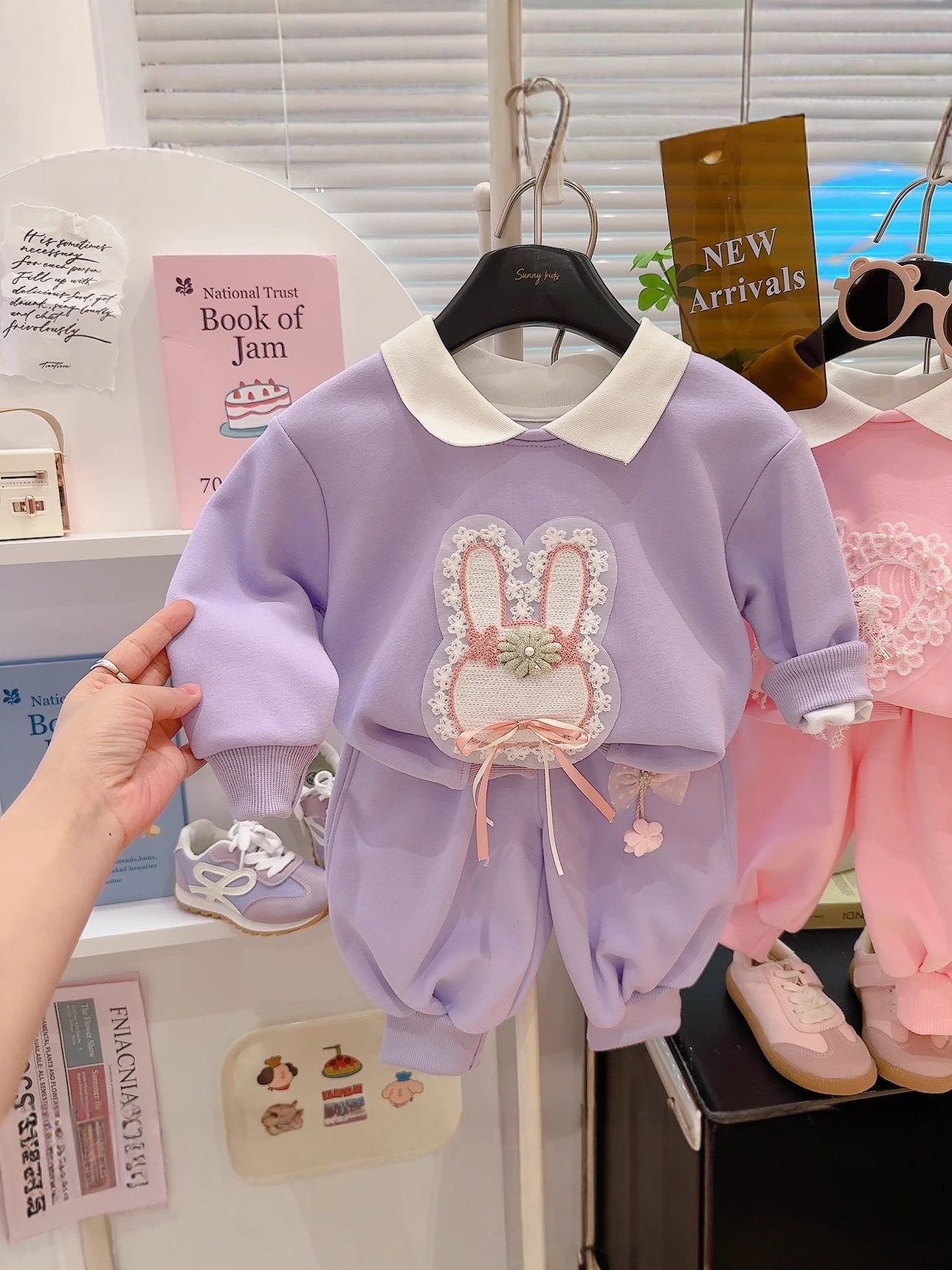 Girls' Hoodie Set, Spring & Autumn New Arrival, Cute Baby Two-Piece Set, Long-Sleeve T-Shirt & Casual Pants