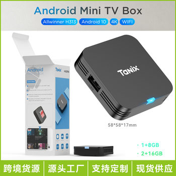Foreign Trade 4K Ott Set-Top Box Tx1 Android 10.0 Tv Box H313 2.4g Wifi Network Player