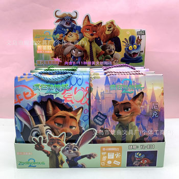 Popular Export Zootopia 2 Creative Blind Bag Cartoon Peripherals Judy Nick Trendy Blind Box Stationery Set