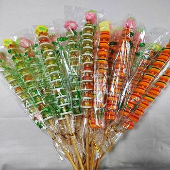 Internet-Famous Skewered Qq Candy, Marshmallows, Gummy Candies, Lollipops, Candied Fruit Skewers, Fruit Juice Gummies, Various Types