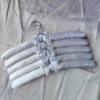 Satin Cloth Hangers for Cheongsam Dresses, Dress Hangers, Silk Cloth Hangers, Cloth-Covered Sponge Hangers for Home, Hotel, and Guesthouse Use