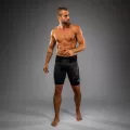 Black/silver tight shorts