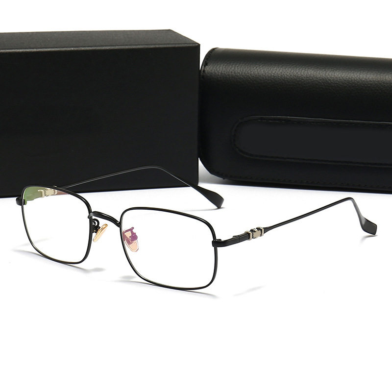 New retro myopia glasses frame men's and women's same full frame large frame round frame glasses frame anti-blue light flat glasses 8099