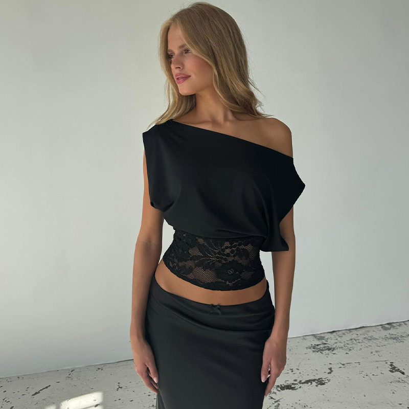 Wholesale Womens T Shirts Black Multiple Sizes OEM ODM Supplier
