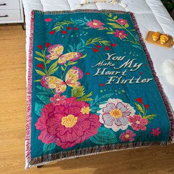 Customized Classy Decorative Tapestry, Cotton Soft Gift Blanket, Cross-Border Jacquard Thread Blanket, Comfortable Nap Blanket, Hot Selling
