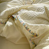 Cotton waffle bed four-piece cotton 2025 new autumn and winter thick quilt cover student bed sheets three-piece set