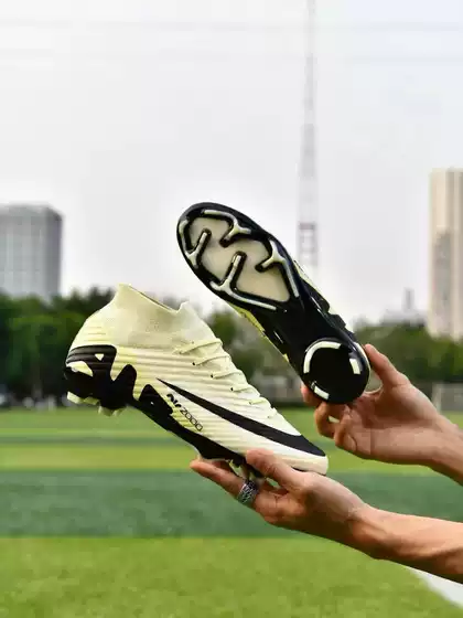 Cross-Border New High-Top Soccer Shoes, Long-Spiked Soccer Shoes, Tf Multi-Studded Training Shoes, Football Predator Men's Model