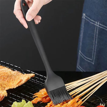Silicone Oil Brush Kitchen Pancake Silicone Barbecue Brush High Temperature Resistant Baking Pancake Household Wholesale