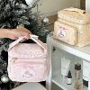 New Cute Princess Makeup Bag Women's Mikko Girl's Heart Storage Bag Large Capacity Travel Square Portable Bag