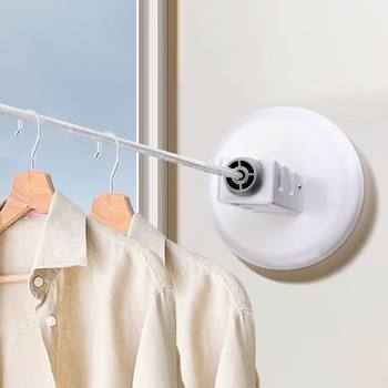 Suction-type Clothesline Punch-free Outdoor Drying Quilt Artifact Bathroom Wall-mounted Exlongated Removable Clothesline