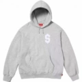 E567 supreme s hooded sweatshirt gray