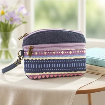 National style double pull hand fabric coin bag ladies change purse key bag a generation of hair