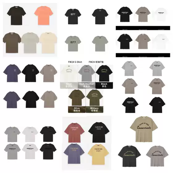 26SS Essentials Summer New High-Quality Classic Casual Short-Sleeve T-Shirt Collection
