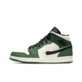 Aj1-high top-white and green