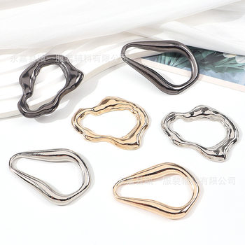European and American Swimsuit Decorative Buckles, Special-Shaped Alloy Buckles, Clothing Accessories, Bags, Shoe Buckles, Chain Accessories, Zinc Horsebit Buckles, Clothing