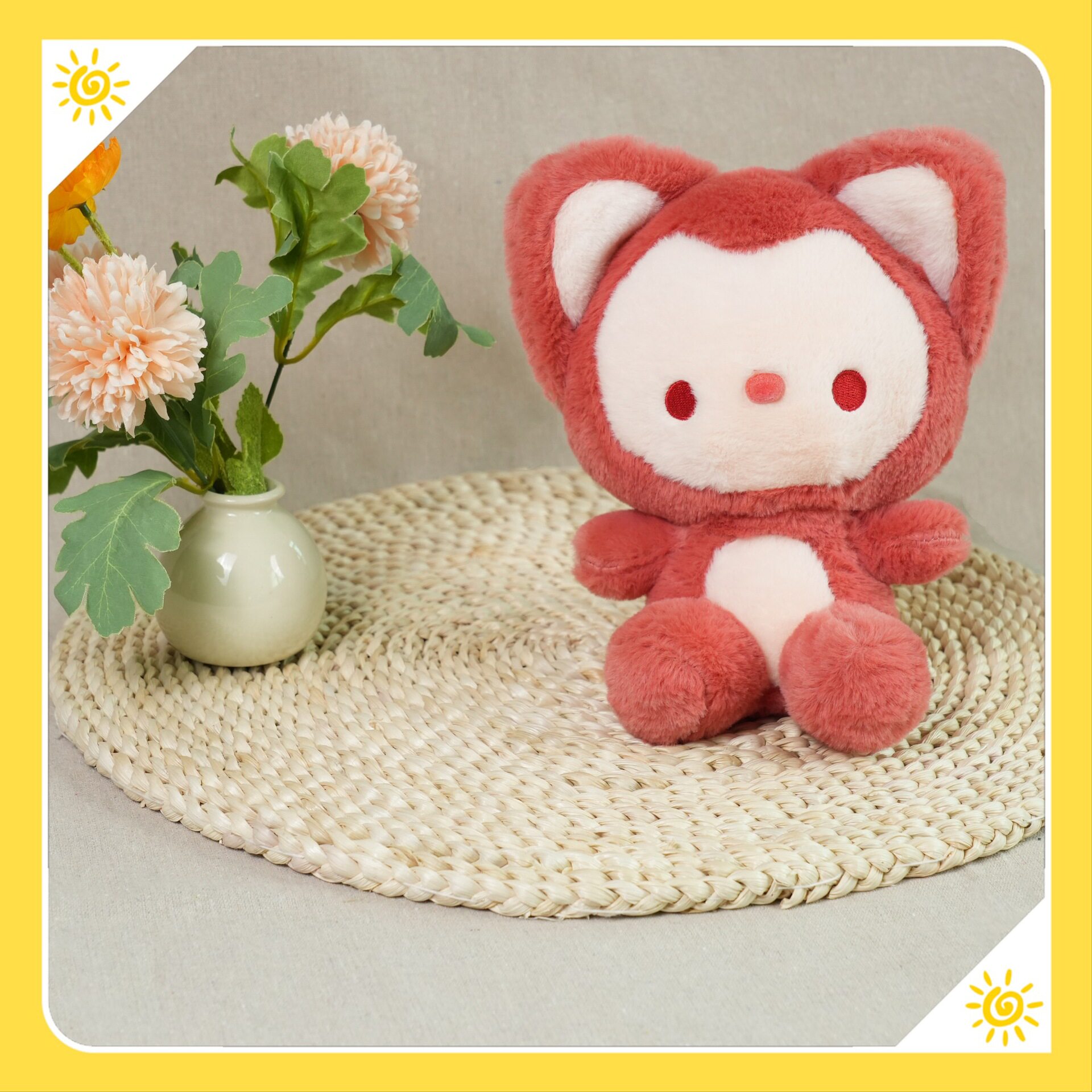 新款跨境八寸毛绒玩具抓机娃娃公仔流量款布娃娃婚庆抛洒厂家批发