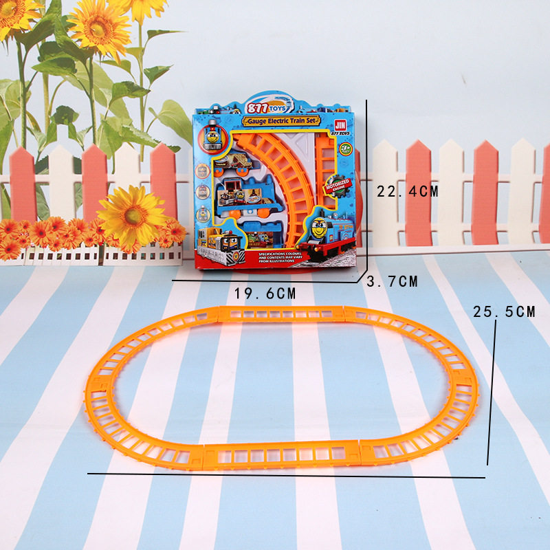 儿童电动轨道车卡通百变小火车地摊玩具热卖仿真轨道火车玩具批发