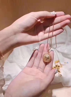 泰国佛牌 龙婆本庙日月星辰轮情侣项链