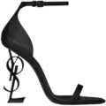 Crocodile pattern + black heel ( 8.5cm )