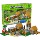 Совместимость с Lego Minecraft Village 21128 полная версия сборки строительных блоков развивающие игрушки трансграничный Майнкрафт mini 0