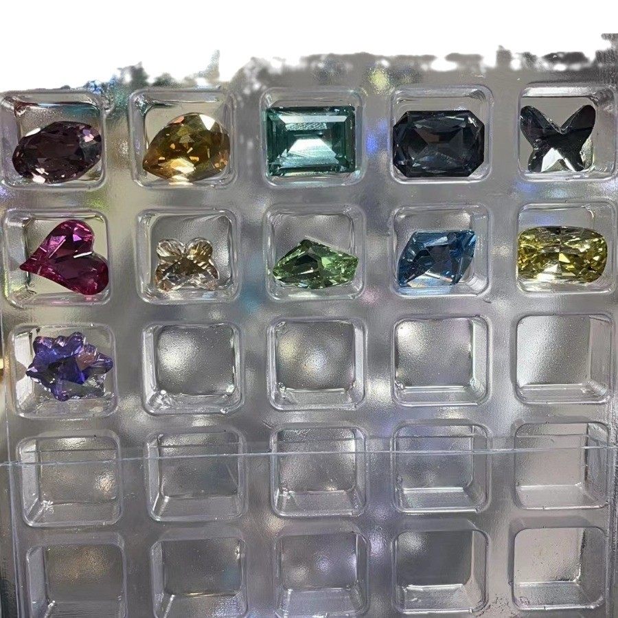 In Stock Storage Box Jewelry Packaging Box Nail Art Rhinestone Storage Box Gem Push-Pull Box Swarovski Transparent Jewelry Box