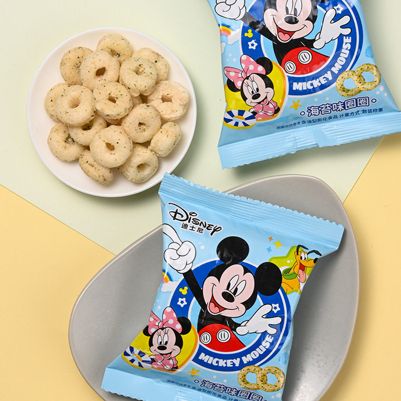 Disney Seaweed Flavor Circle Children's Leisure Snacks Student Dormitory Chasing Drama Greedy Birthday Accompanying Ceremony Matching