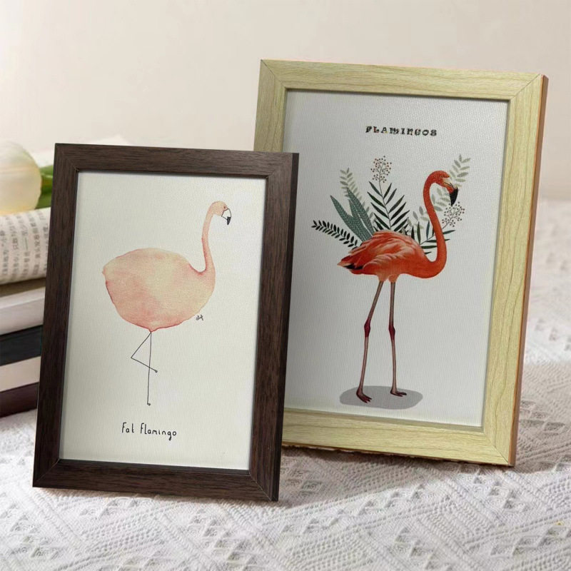 Photo Frame Table Creative Wall Hanging 5-Inch 67810A4 Picture Frame Teacher Student Photo Solid Wood