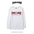 Cm824 long sleeve white red
