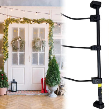 2025 Cross-Border Hot Item Colgador De Guirnalda Ajusta Christmas Plant Telescopic Hanging Rack