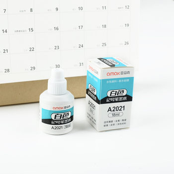 Yamark Oily White Marker Ink 18ml Marker Filler Fine Art Highlight Marker Supplement