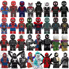 Cross-Border Wholesale Kt1010 Kt1016 Kt1027 Spider Building Block Minifigures Small Particle Assembly Toys in Bags