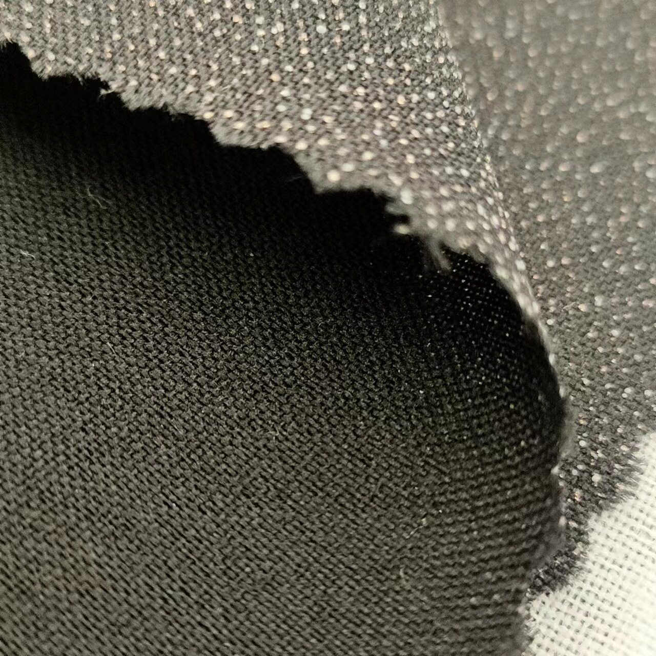 Manufacturer Wholesale 50D Plain Weave Lining Cloth Single-Sided Adhesive Lining Clothing Knitted Simple Low Elastic Suit