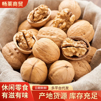 Xinjiang Walnuts New Arrivals Street Stall Exhibition Xinjiang Walnut Manufacturers Wholesale Snacks and Dried Fruits