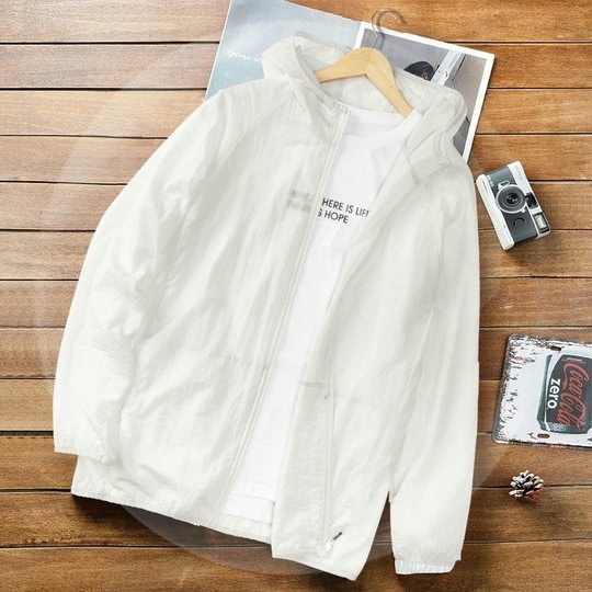 Summer sun protection coat men's sun protection coat Ice Silk sun protection clothing fishing clothing hooded sun protection clothing wholesale