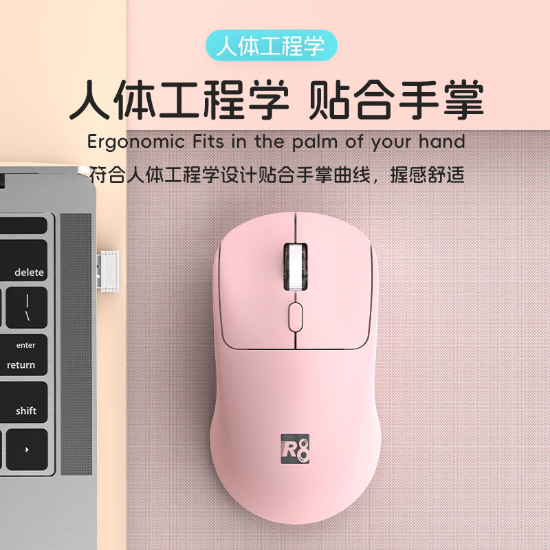 Factory Direct Supply R8 Brand 2.4g Wireless Mouse Wholesale Computer Accessories Notebook Colorful Ergonomic Design